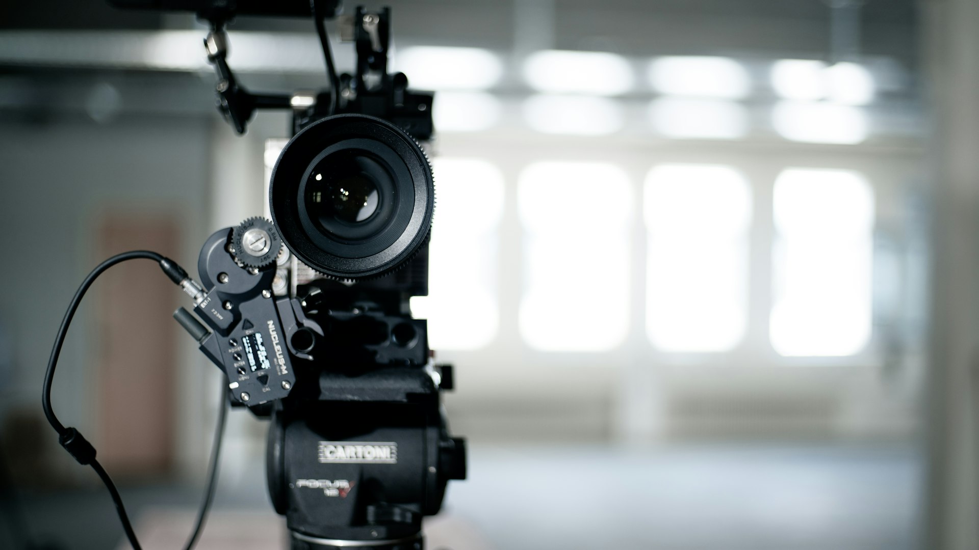 a close up of a camera on a tripod for live streaming